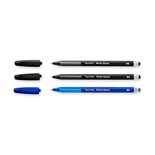 Paper Mate InkJoy 2 in 1 Stylus Ballpoint Pens, Medium Point, Assorted, 3 Pack