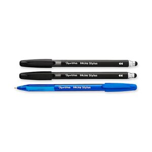 Paper Mate InkJoy 2 in 1 Stylus Ballpoint Pens, Medium Point, Assorted, 3 Pack
