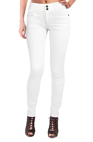 Women's Butt Lift V2 Super Comfy Stretch Denim Jeans P43636SK White 15