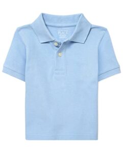 the children's place baby boys and toddler boys short sleeve pique polo, brook, 5t