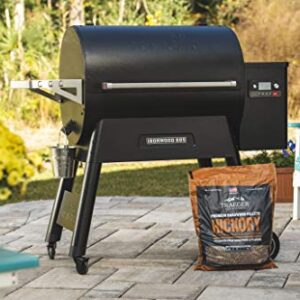 Traeger Grills Hickory 100% All-Natural Wood Pellets for Smokers and Pellet Grills, BBQ, Bake, Roast, and Grill, 20 lb. Bag