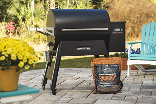 Traeger Grills Hickory 100% All-Natural Wood Pellets for Smokers and Pellet Grills, BBQ, Bake, Roast, and Grill, 20 lb. Bag