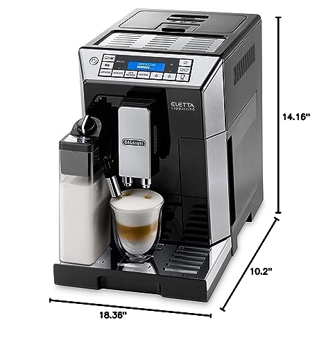 De'Longhi Eletta Digital Super Automatic Espresso Machine with Latte Crema System, Black