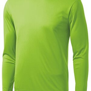 Opna Men's Long Sleeve Moisture Wicking Athletic Shirts for Workouts LYMSHK-L Lime