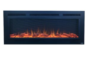 touchstone sideline® anti-glare screen-front 50" 80013 electric fireplace