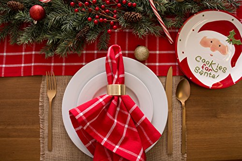 DII Jute Burlap Collection Kitchen Tabletop, Placemat Set, 13x19, Solid Natural, 6 Count