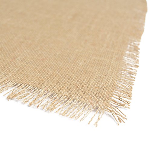 DII Jute Burlap Collection Kitchen Tabletop, Placemat Set, 13x19, Solid Natural, 6 Count