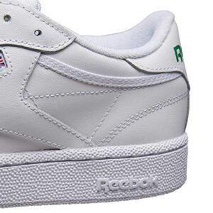 Reebok Men's Club C 85 Fashion Sneaker, white/green, 11 M US