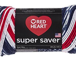 Red Heart Super Saver Yarn E300.3943, Print-Americana