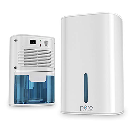 Pure Enrichment® PureDry™ Mini Dehumidifier - Compact Water Tank Eliminates 300ml/day in Excess Moisture from Closets, Bathrooms, Boats, Kitchens and Other Small Rooms and Living Spaces