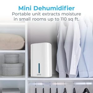 Pure Enrichment® PureDry™ Mini Dehumidifier - Compact Water Tank Eliminates 300ml/day in Excess Moisture from Closets, Bathrooms, Boats, Kitchens and Other Small Rooms and Living Spaces