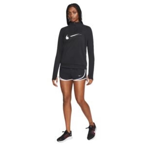 Nike Women's Dry Tempo Short, Black/White/Wolf Grey, X-Small