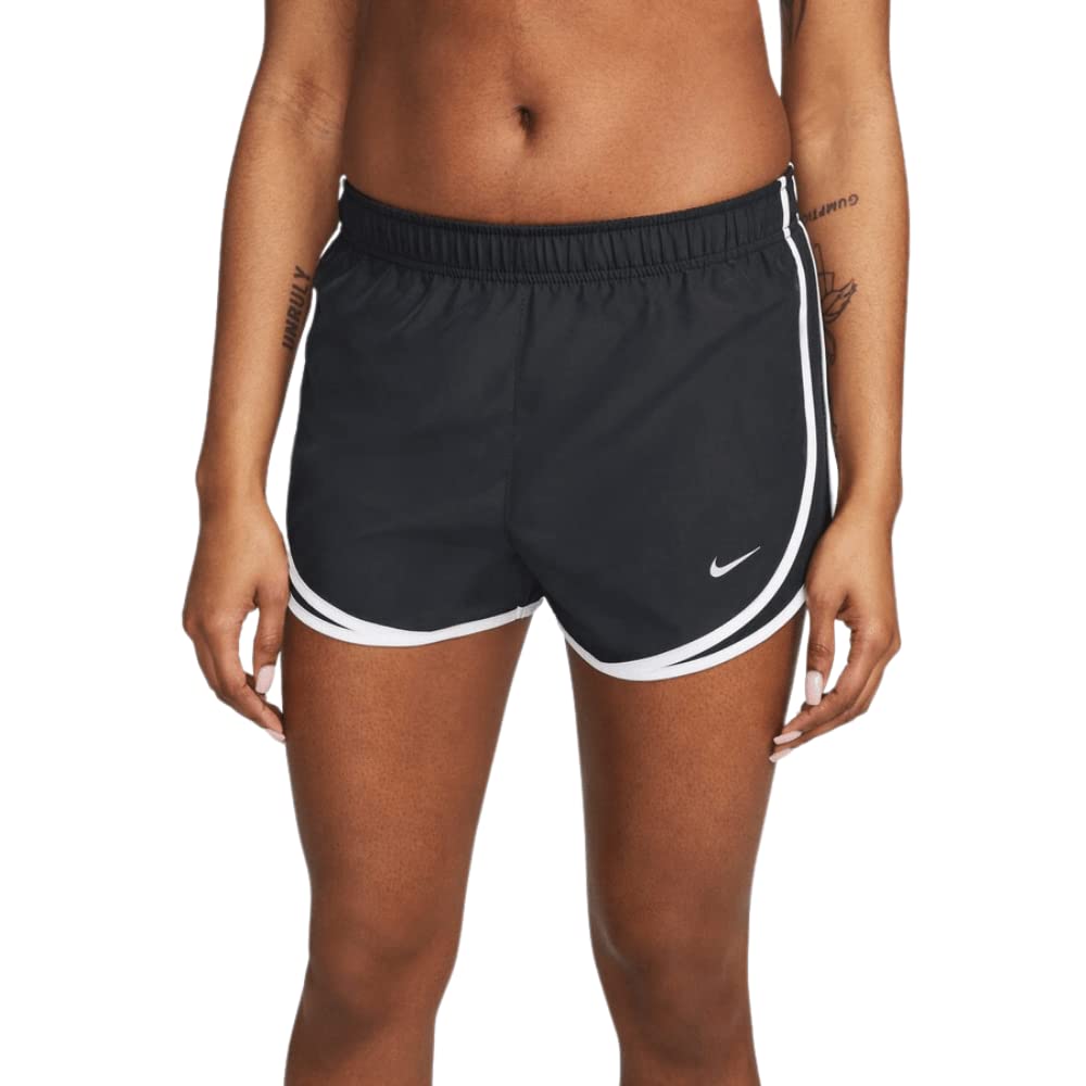 Nike Women's Dry Tempo Short, Black/White/Wolf Grey, X-Small