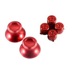 extremerate red metal alumium alloy thumbsticks bullet abxy mod buttons replacement parts for xbox one xbox one s x controller