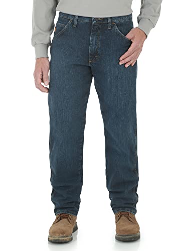 Wrangler Riggs Workwear mens Fr Advanced Comfort Relaxed Fit Jean Work Utility Pants, Midstone, 34W x 32L US