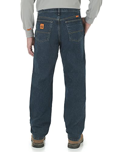 Wrangler Riggs Workwear mens Fr Advanced Comfort Relaxed Fit Jean Work Utility Pants, Midstone, 34W x 32L US