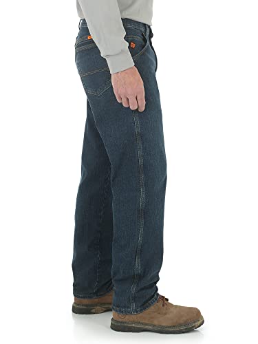 Wrangler Riggs Workwear mens Fr Advanced Comfort Relaxed Fit Jean Work Utility Pants, Midstone, 34W x 32L US