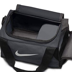 NIKE Brasilia Training Duffel Bag, Black/Black/White, X-Small