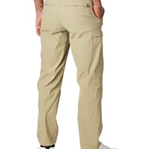 UNIONBAY mens Rainier Lightweight Comfort Travel Tech Chino Hiking Pants, Khaki, 36W x 32L US