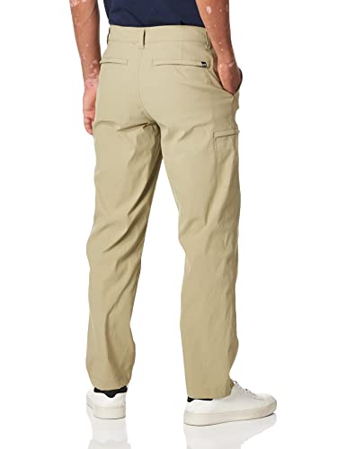 UNIONBAY mens Rainier Lightweight Comfort Travel Tech Chino Hiking Pants, Khaki, 36W x 32L US