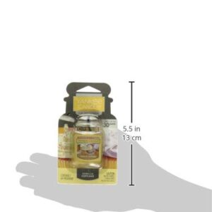 Yankee Candle Car Air Fresheners, Hanging Car Jar® Ultimate Vanilla Cupcake Scented, Neutralizes Odors Up To 30 Days