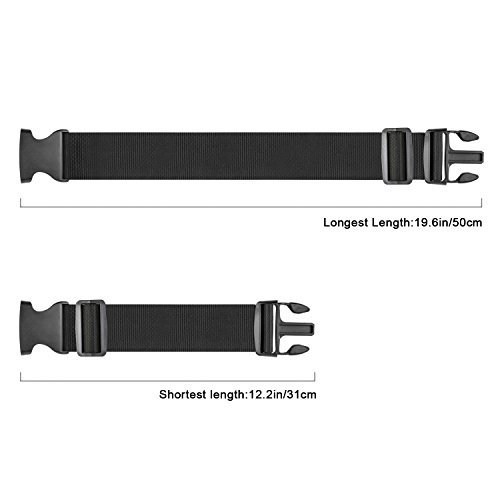 Luxebell Add A Bag Luggage Straps, 1.96 in W x1.64 ft L, 2-Pack