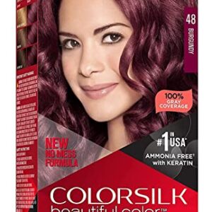 Revlon ColorSilk Beautiful Color, 48 Burgundy 1 ea (Pack of 6)