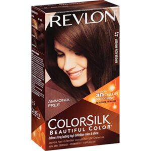 revlon colorsilk hair color [47], medium rich brown 1 ea (pack of 7)