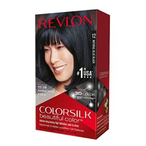 revlon colorsilk beautiful color, natural blue black [12] 1 ea (pack of 7)