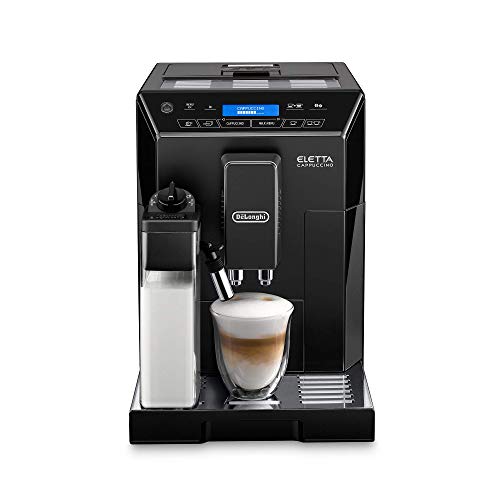 DeLonghi ECAM44660B Eletta Fully Automatic Espresso, Cappuccino and Coffee Machine with One Touch LatteCrema System and Milk Drinks Menu