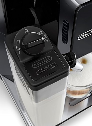 DeLonghi ECAM44660B Eletta Fully Automatic Espresso, Cappuccino and Coffee Machine with One Touch LatteCrema System and Milk Drinks Menu