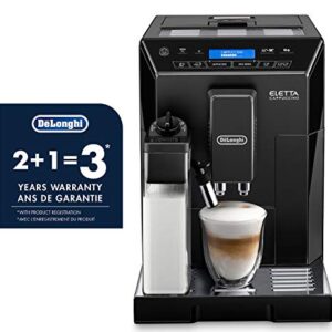 DeLonghi ECAM44660B Eletta Fully Automatic Espresso, Cappuccino and Coffee Machine with One Touch LatteCrema System and Milk Drinks Menu