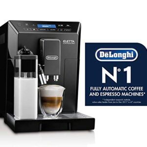 DeLonghi ECAM44660B Eletta Fully Automatic Espresso, Cappuccino and Coffee Machine with One Touch LatteCrema System and Milk Drinks Menu