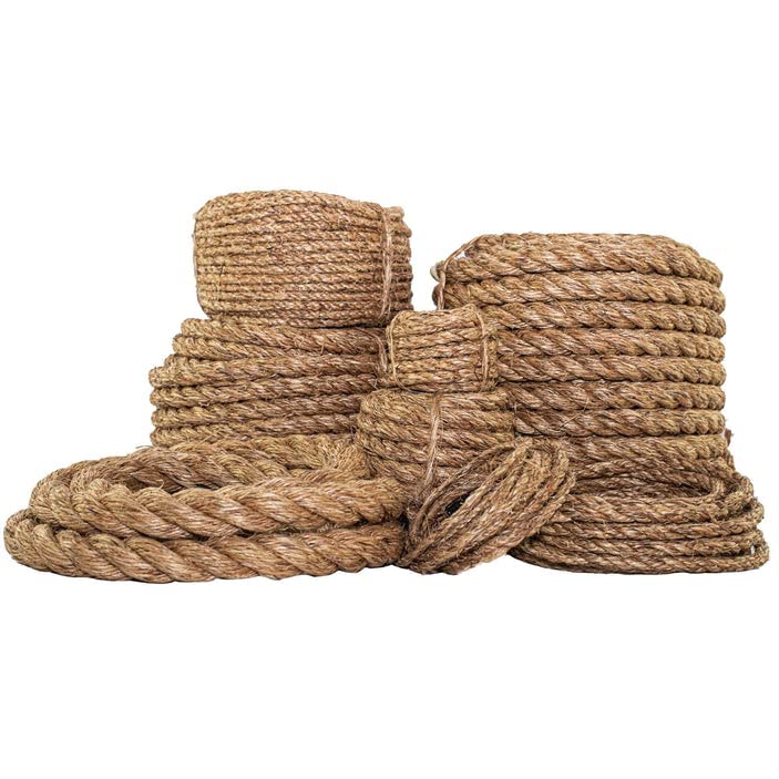 SGT KNOTS Twisted Manila Rope - Natural 3 Strand Fiber Hemp Rope for Indoor and Outdoor Use | Multipurpose Manila Rope for Crafts, DIY Projects, Home Decorating, Climbing | 1/2 in x 50 ft