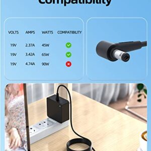 65W AC Charger Fit for Asus X550L X550LA X550Z X550ZA X550C X550CA X550J X550JX X550JK X550 Laptop Portable 7.5Ft Power Supply Adapter Cord