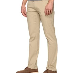 Calvin Klein Men's Stretch Sateen Casual Pants Classic Khaki 30W x 30L