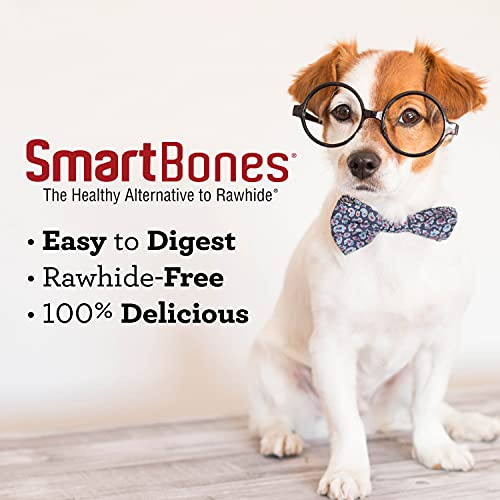 SmartBones Smart Chews, Rawhide Free Dog Chews Made with Real Chicken and Vegetables, 7 Count Large