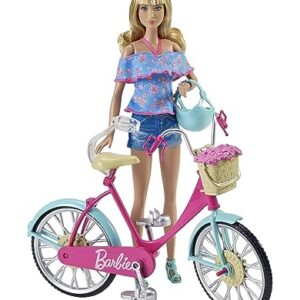 Barbie Bicycle with Basket of Flowers