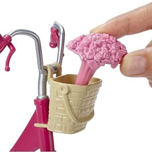 Barbie Bicycle with Basket of Flowers