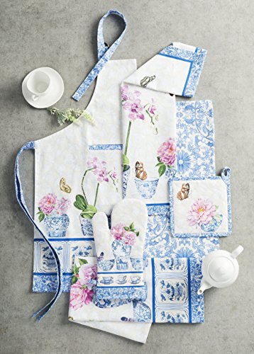 Maison d' Hermine Dish Cloth 100% Cotton Set of 3 Quick Drying Dish Towels for Gifts, Restaurant, Dining, Kitchen, Wedding, Parties & Tea, Canton - Spring/Summer