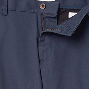 Amazon Essentials Men's Classic-Fit Wrinkle-Resistant Flat-Front Chino Pant (Available in Big & Tall), Navy, 38W x 32L
