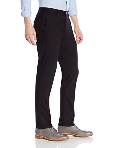 Goodthreads Men's Slim-Fit Wrinkle-Free Comfort Stretch Dress Chino Pant, Black, 32W x 29L