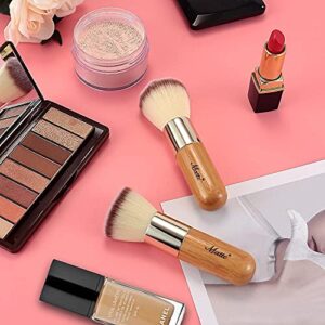 Matto Makeup Brush Set 2 Pieces Face Blush Kabuki Powder Foundation Makeup Brushes for Mineral BB Cream