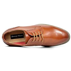 Bruno Marc Mens Leather Lined Dress Shoes, Brown - 9.5 (Oxford)