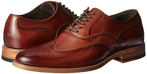 Stacy Adams Men's Dunbar-Wingtip Oxford, Cognac, 10.5 W US