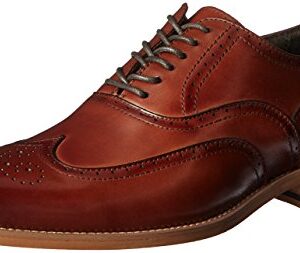 Stacy Adams Men's Dunbar-Wingtip Oxford, Cognac, 10.5 W US