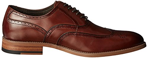 Stacy Adams Men's Dunbar-Wingtip Oxford, Cognac, 10.5 W US