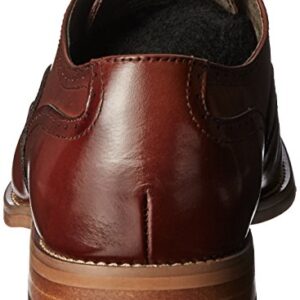 Stacy Adams Men's Dunbar-Wingtip Oxford, Cognac, 10.5 W US