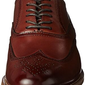 Stacy Adams Men's Dunbar-Wingtip Oxford, Cognac, 10.5 W US