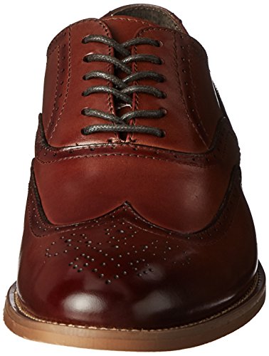 Stacy Adams Men's Dunbar-Wingtip Oxford, Cognac, 10.5 W US